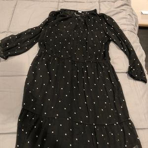 Old Navy Black Star Overlay Dress XL